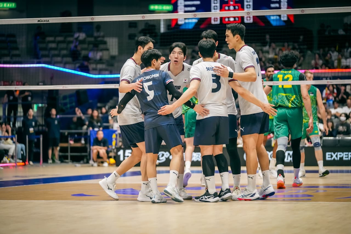 한국 남자배구, 아시아선수권서 호주 꺾고 3위로 마무리 …월드컵 출전권 획득 성공 원문 대표 이미지