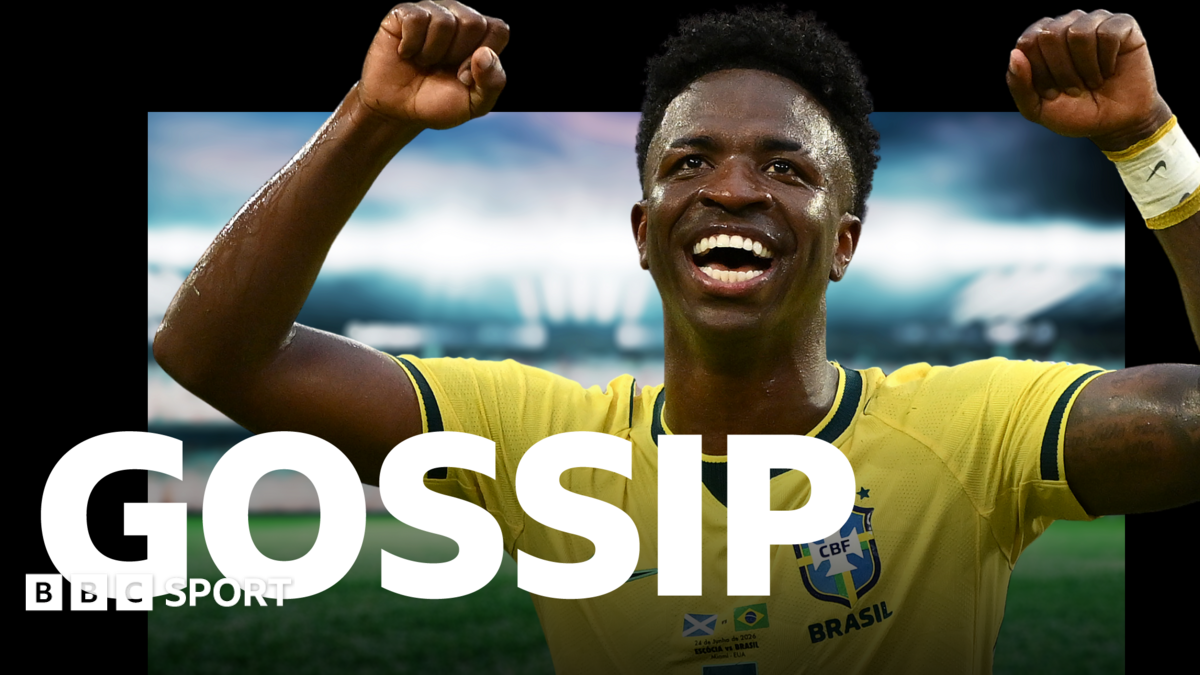 Vinicius Jr celebrates while playing for Brazil